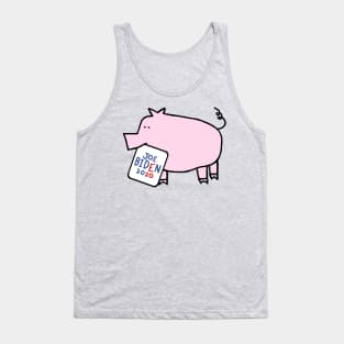 Cute Pig with Joe Biden 2020 Sign Tank Top